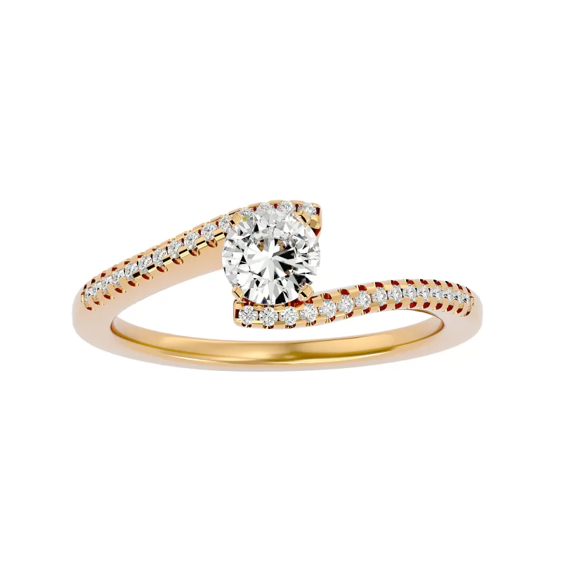 Inel de Logodna Sublime Aur Galben 18k Diamante Naturale - Yvonne