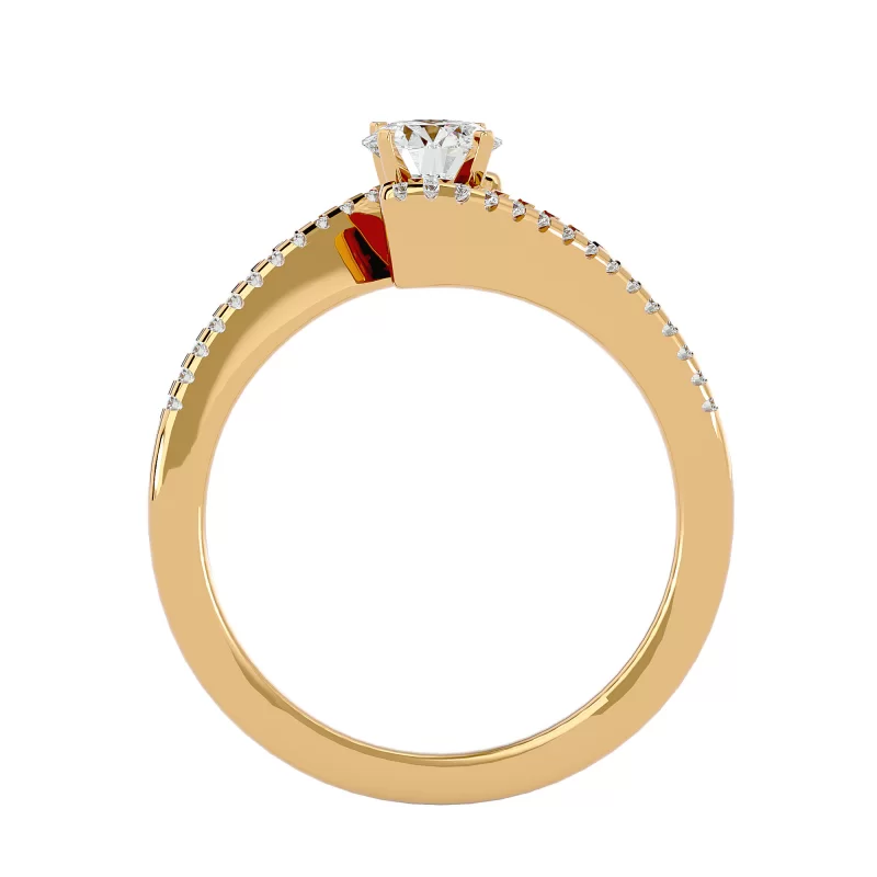 Inel de Logodna Sublime Aur Galben 18k Diamante Naturale - Yvonne
