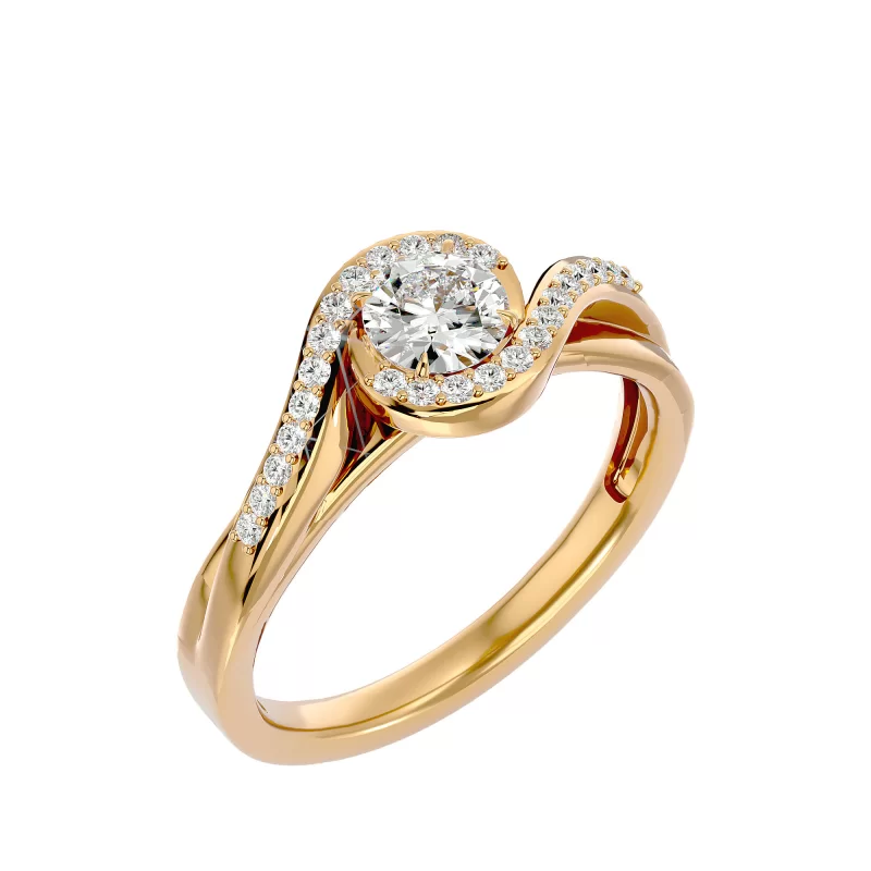 Inel de Logodna Irresistible Aur Galben 18k Real diamonds - Fiorella