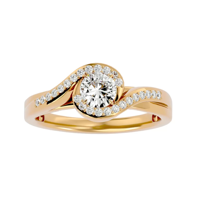Inel de Logodna Irresistible Aur Galben 18k Real diamonds - Fiorella