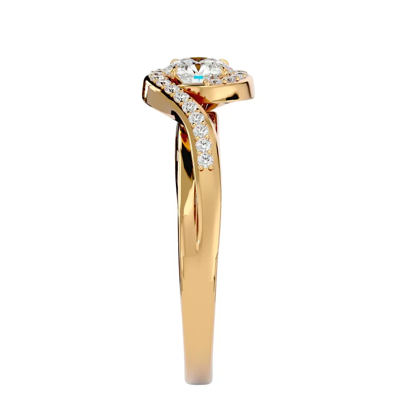 Inel de Logodna Irresistible Aur Galben 18k Real diamonds - Fiorella