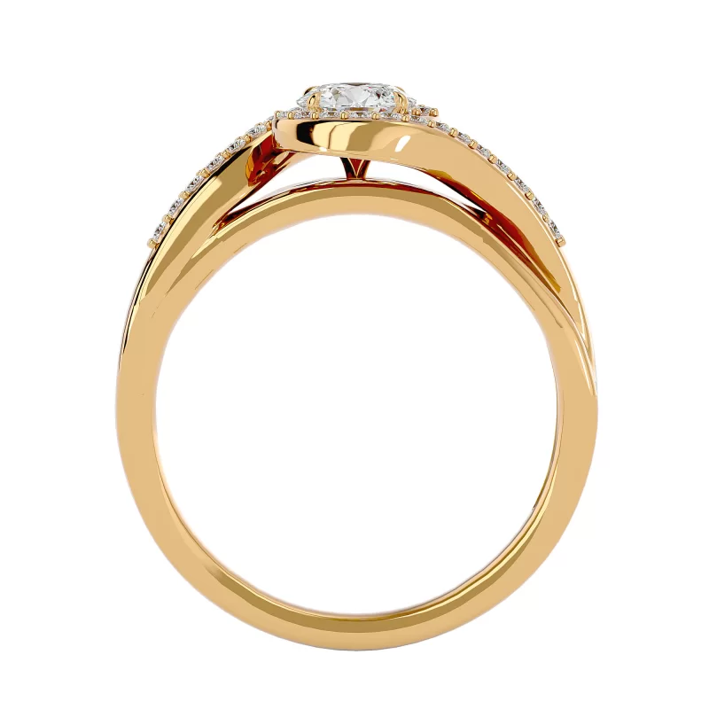 Inel de Logodna Irresistible Aur Galben 18k Real diamonds - Fiorella