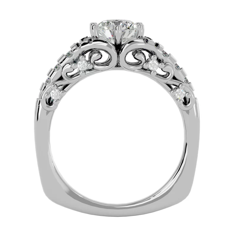 Inel de Logodna Irresistible Vintage White Aur 18k Real Diamonds - Valentina