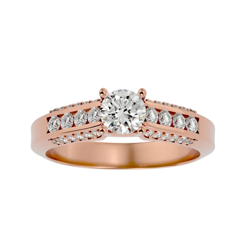 Inel de Logodna Elegant Pave Aur Roz 18k Pure Diamonds - Dalida