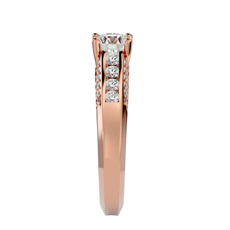Inel de Logodna Elegant Pave Aur Roz 18k Pure Diamonds - Dalida