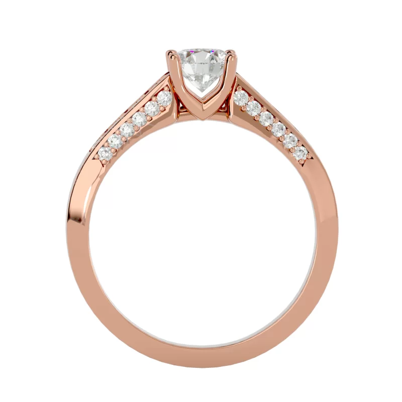 Inel de Logodna Elegant Pave Aur Roz 18k Pure Diamonds - Dalida