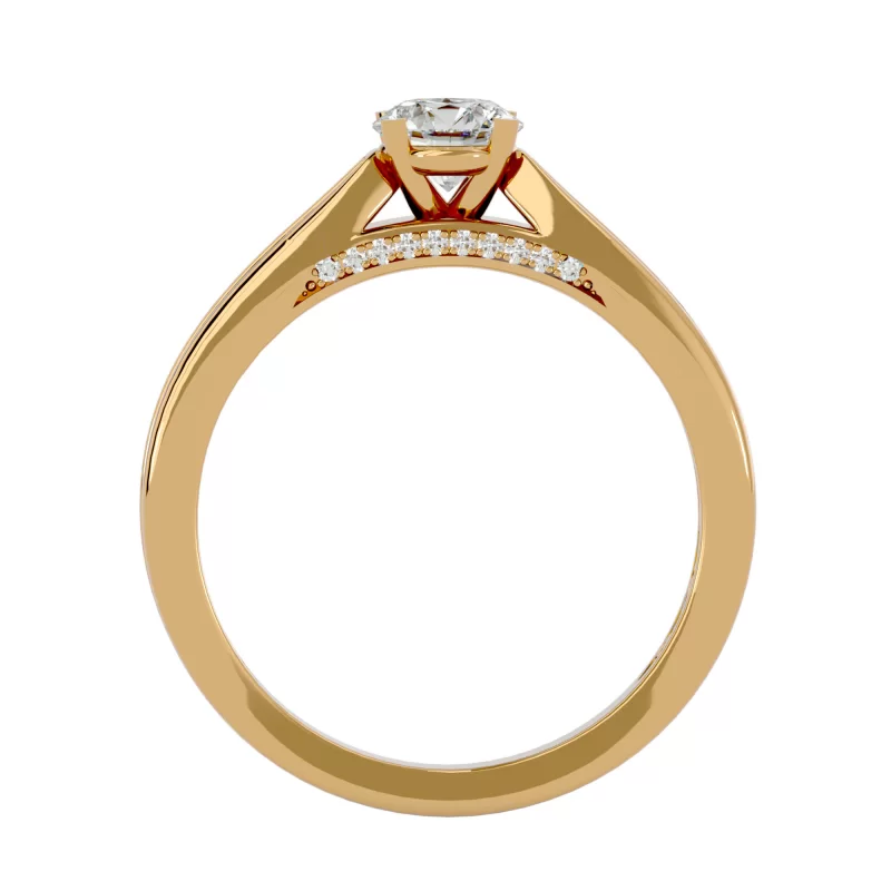 Inel de Logodna Deluxe Pave Gold Aur 18k Pure Diamonds - Linda
