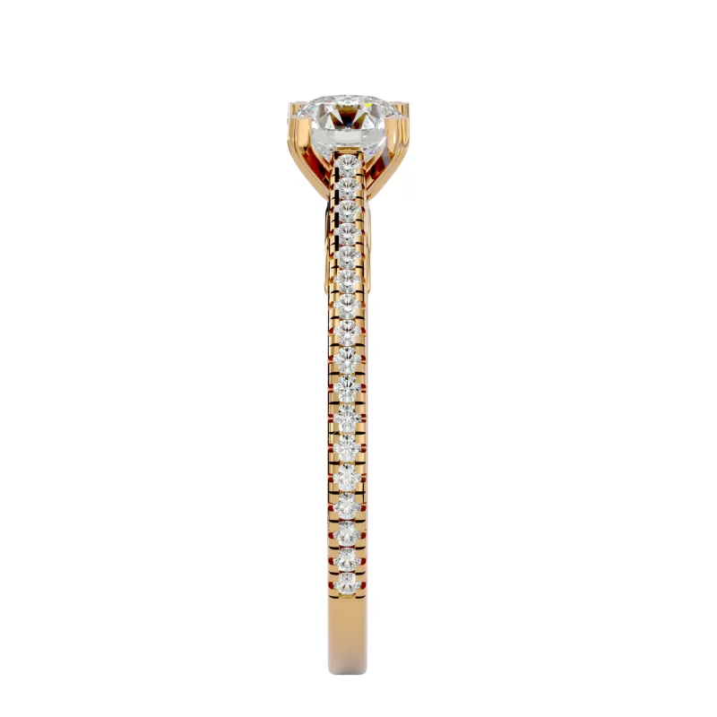 Inel de Logodna Pave Precious Gold Aur 18k Diamante Naturale - Linda
