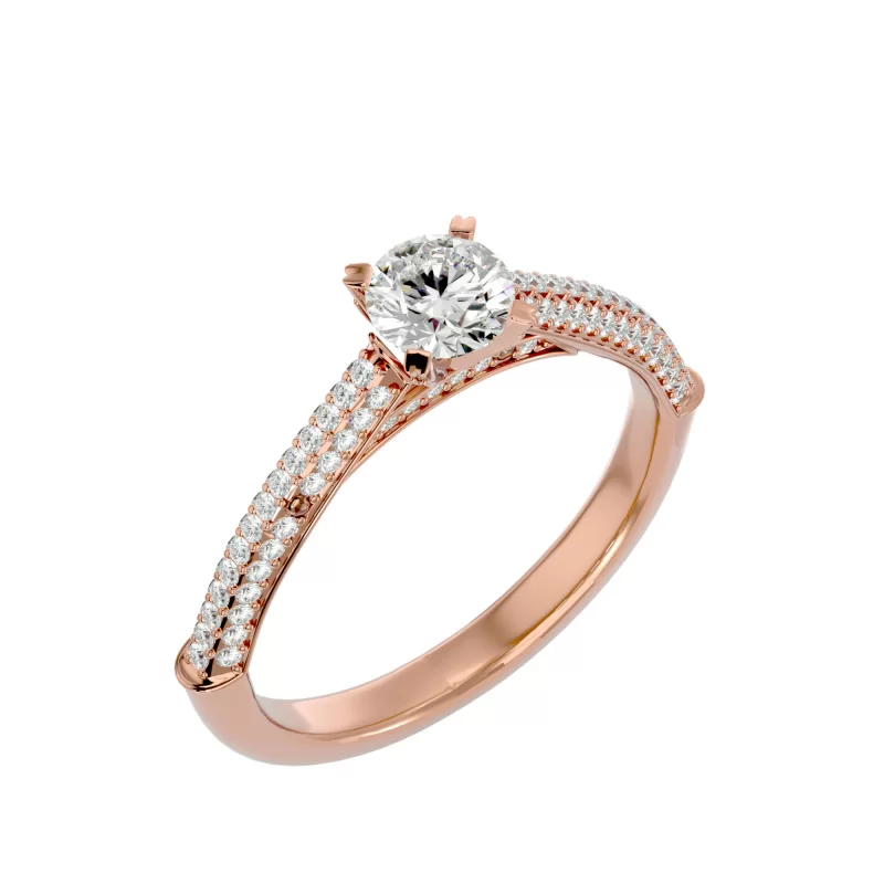 Inel de Logodna Outstanding Pave Rose Aur 18k Pure Diamonds - Adnana