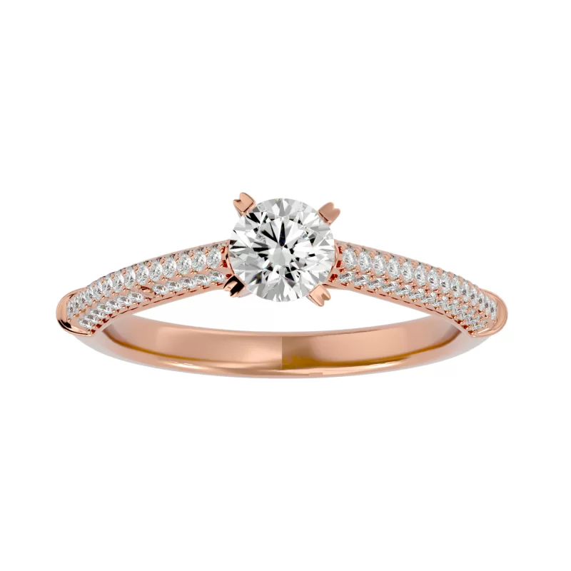 Inel de Logodna Outstanding Pave Rose Aur 18k Pure Diamonds - Adnana