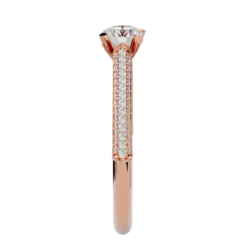 Inel de Logodna Outstanding Pave Rose Aur 18k Pure Diamonds - Adnana
