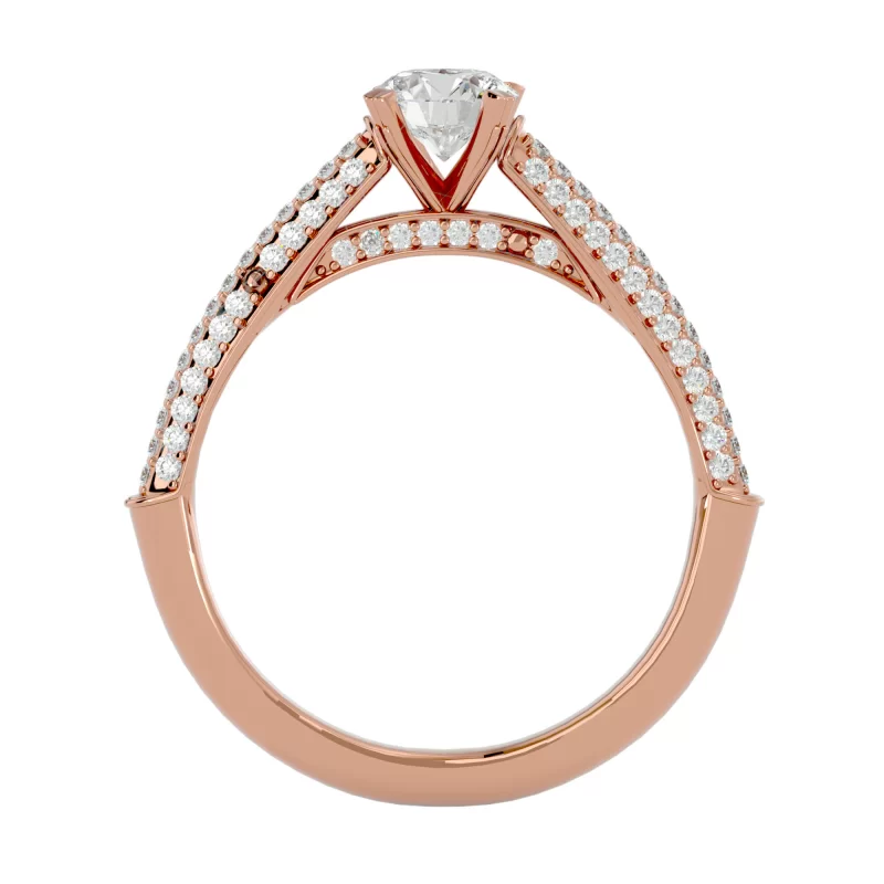 Inel de Logodna Outstanding Pave Rose Aur 18k Pure Diamonds - Adnana