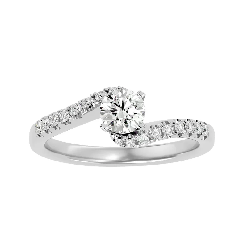 Inel de Logodna Fancy Custom White Aur 18k Pure Diamonds - Eliza
