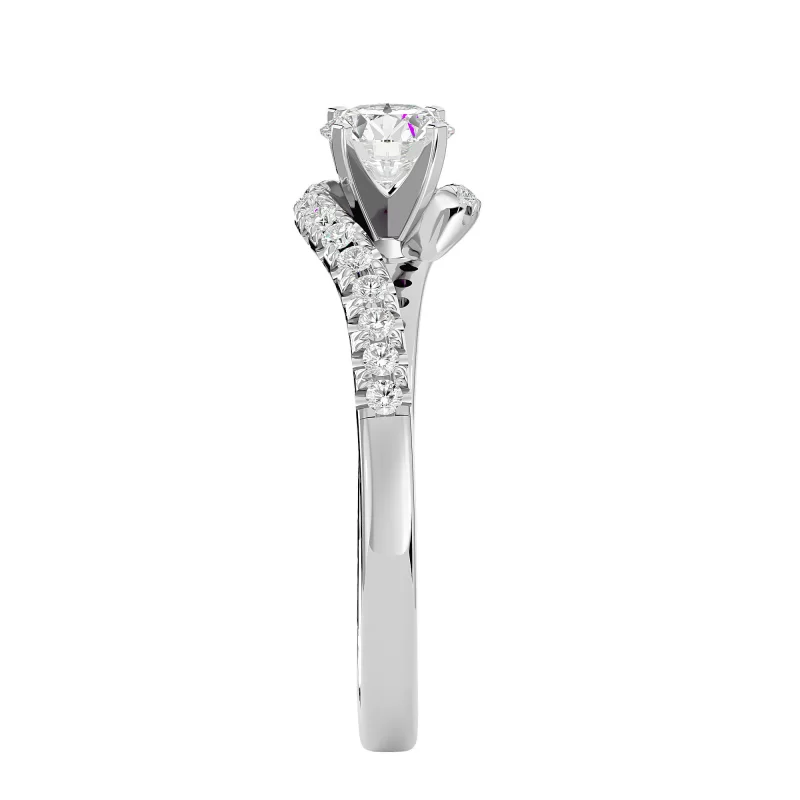 Inel de Logodna Fancy Custom White Aur 18k Pure Diamonds - Eliza