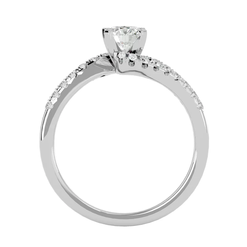 Inel de Logodna Fancy Custom White Aur 18k Pure Diamonds - Eliza