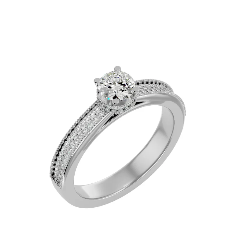 Inel de Logodna Impressive Pave White Aur 18k Pure Diamonds - Lida
