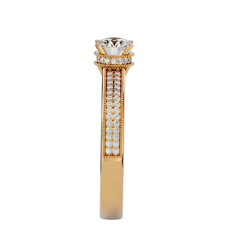 Inel de Logodna Irresistible Pave Gold Aur 18k Diamante Naturale - Lida