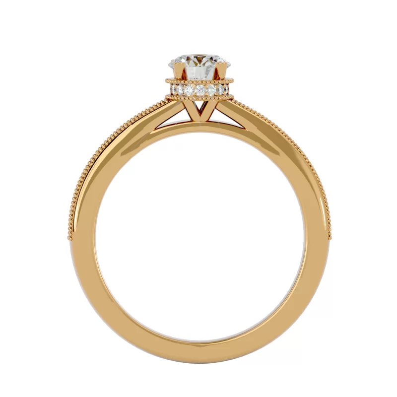 Inel de Logodna Irresistible Pave Gold Aur 18k Diamante Naturale - Lida