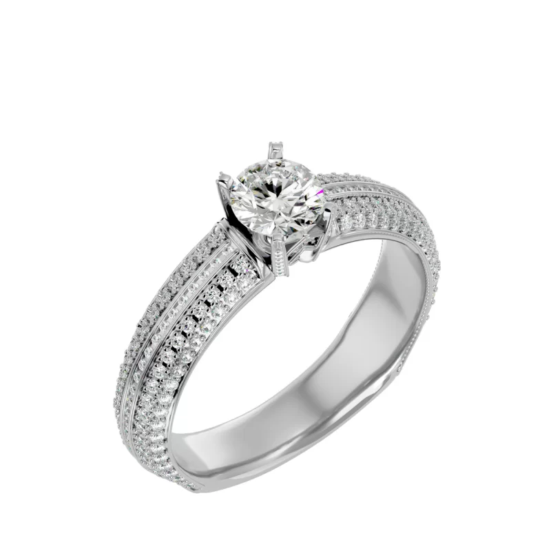 Inel de Logodna Opulent Pave Aur 18k Genuine Diamonds - Jennifer