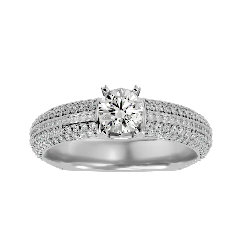 Inel de Logodna Opulent Pave Aur 18k Genuine Diamonds - Jennifer