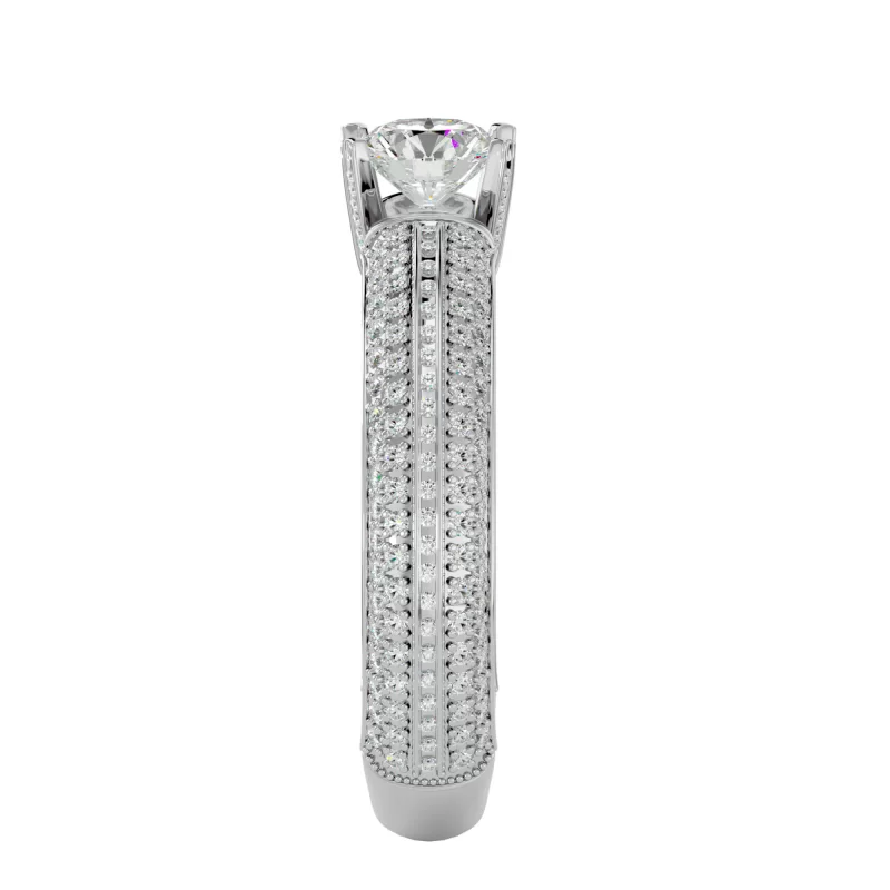 Inel de Logodna Opulent Pave Aur 18k Genuine Diamonds - Jennifer
