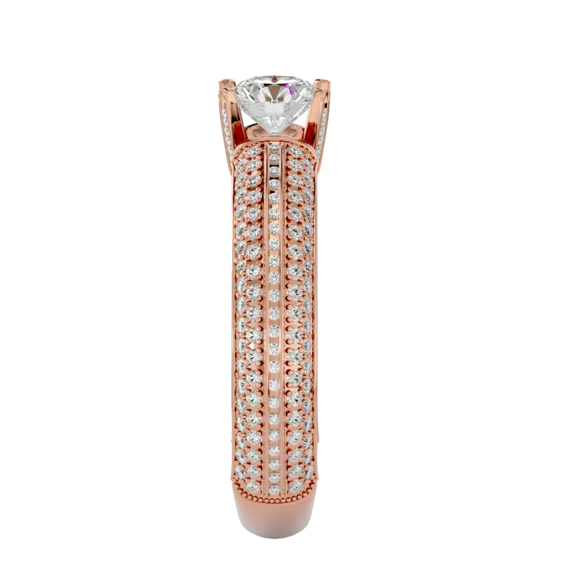Inel de Logodna Magnificent Pave Rose Aur 18k Pure Diamonds - Jennifer