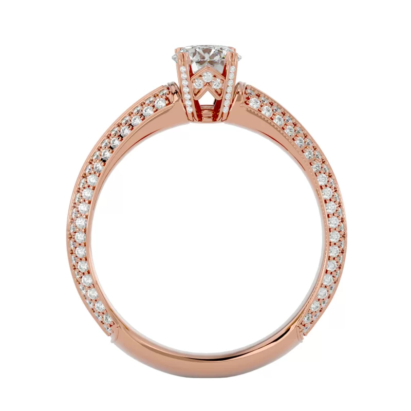 Inel de Logodna Magnificent Pave Rose Aur 18k Pure Diamonds - Jennifer