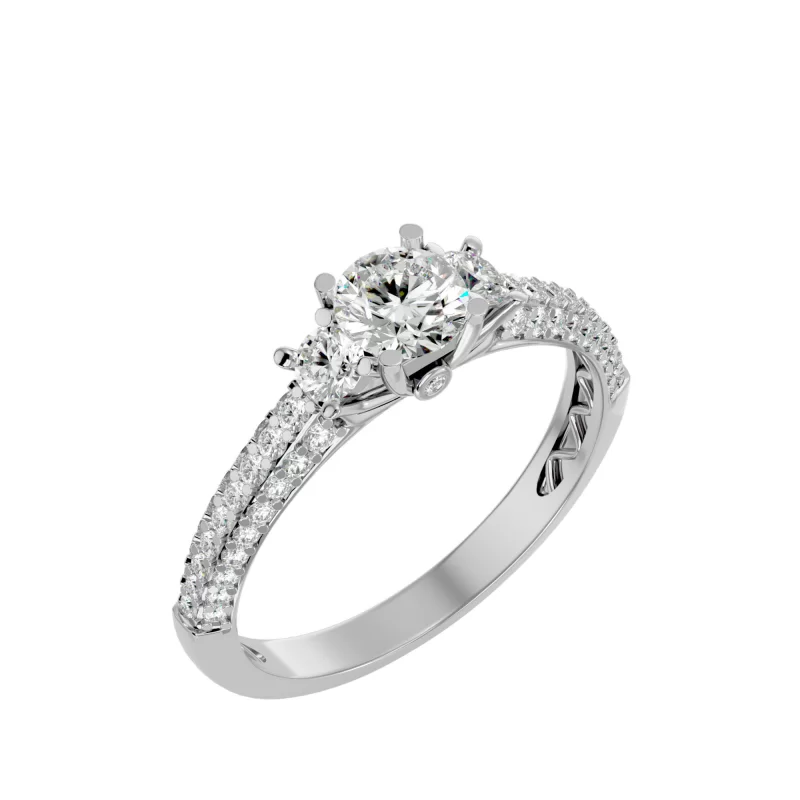 Inel de logodna Amazing Vintage White Aur 18k Genuine Diamonds - Nora