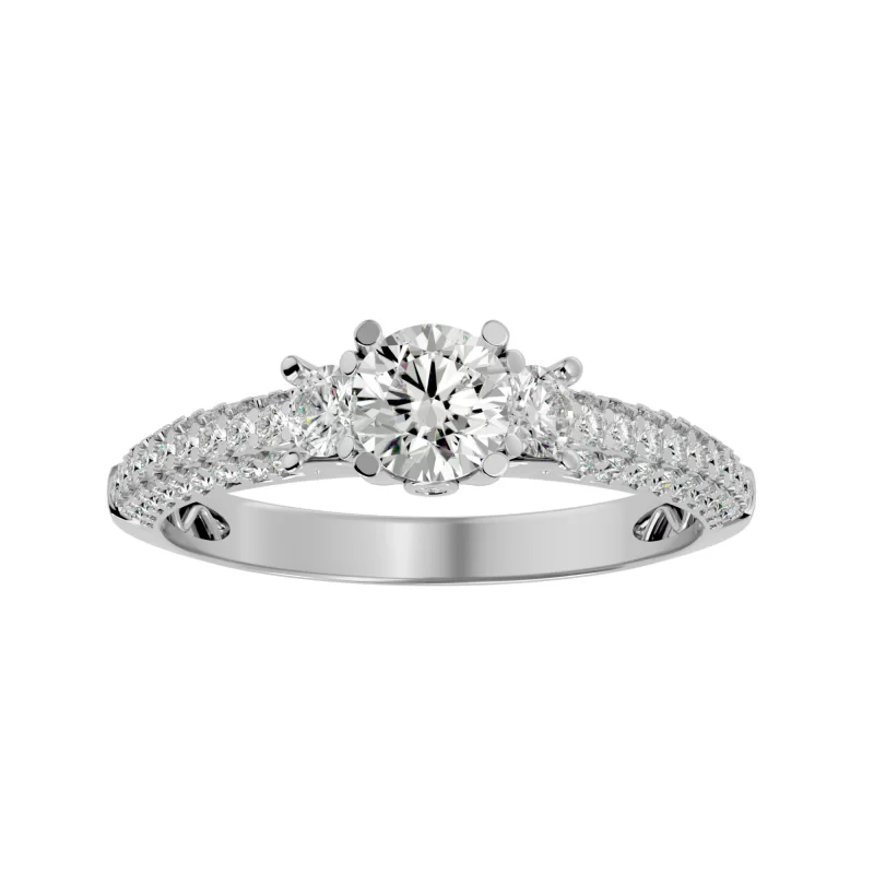 Inel de logodna Amazing Vintage White Aur 18k Genuine Diamonds - Nora