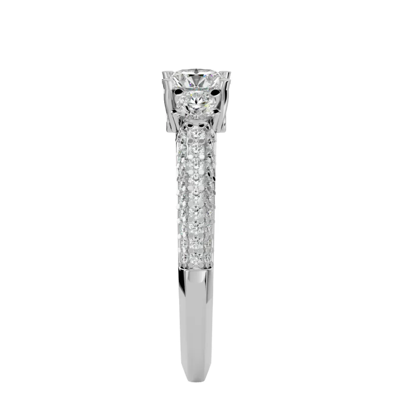 Inel de logodna Amazing Vintage White Aur 18k Genuine Diamonds - Nora