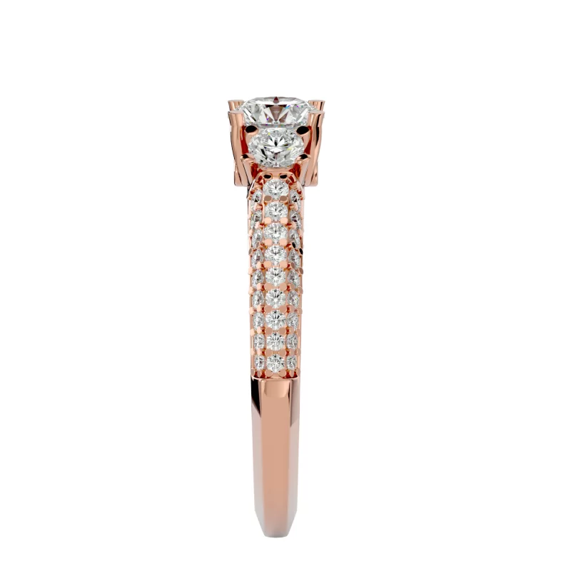 Inel de logodna Magnificent Vintage Rose Aur 18k Genuine Diamonds - Nora