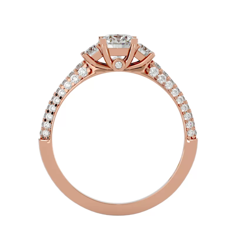 Inel de logodna Magnificent Vintage Rose Aur 18k Genuine Diamonds - Nora