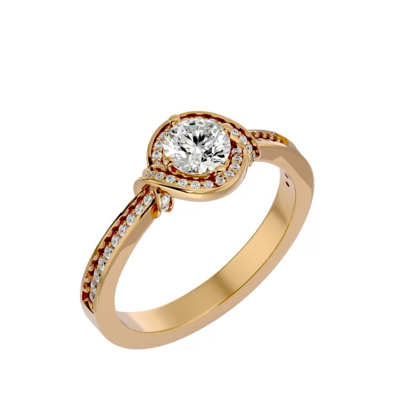 Inel de logodna Fancy Extraordinary Halo Aur Galben 18k Pure Diamonds  - Cozette