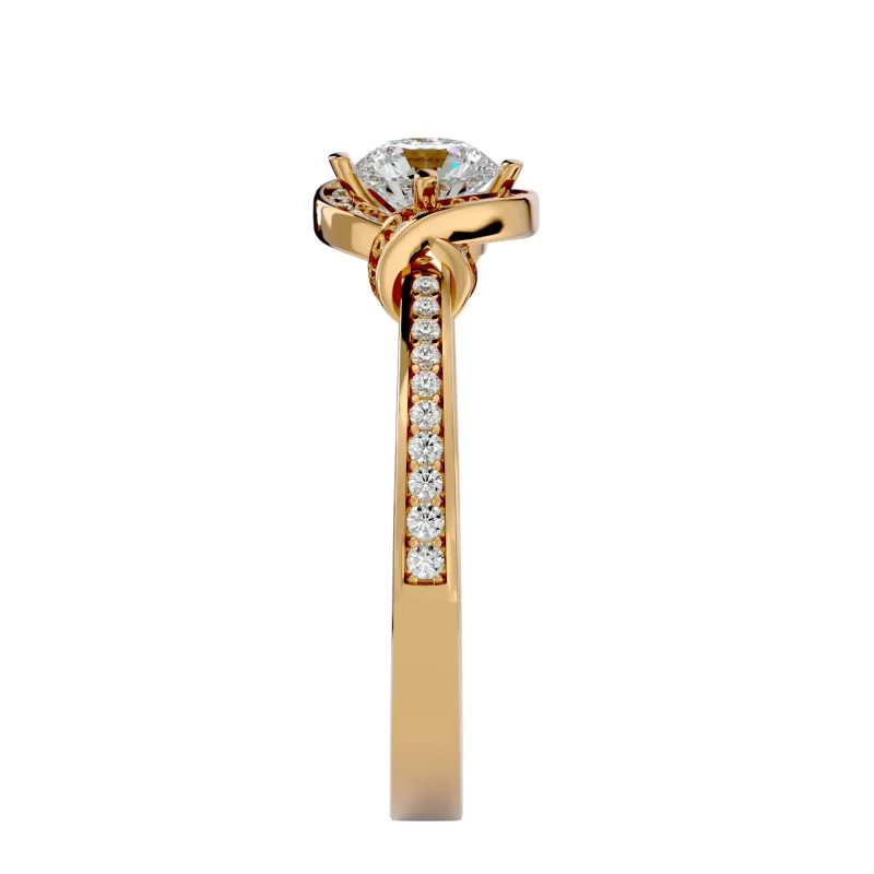 Inel de logodna Fancy Extraordinary Halo Aur Galben 18k Pure Diamonds  - Cozette