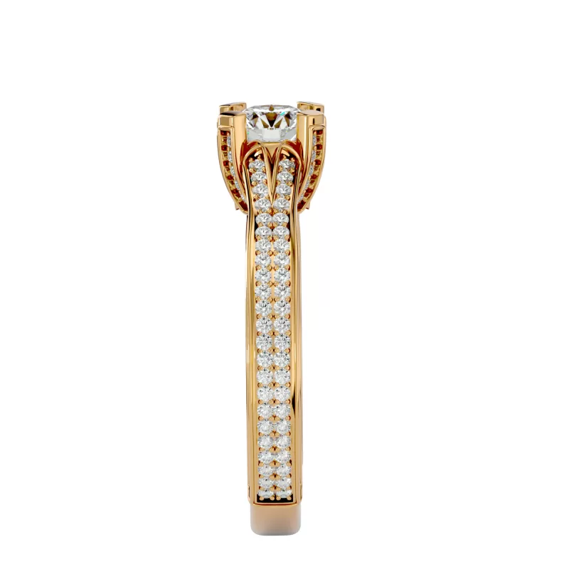 Inel de logodna Mesmerizing Split Shank Gold Aur 18k Pure Diamonds  - Anemona
