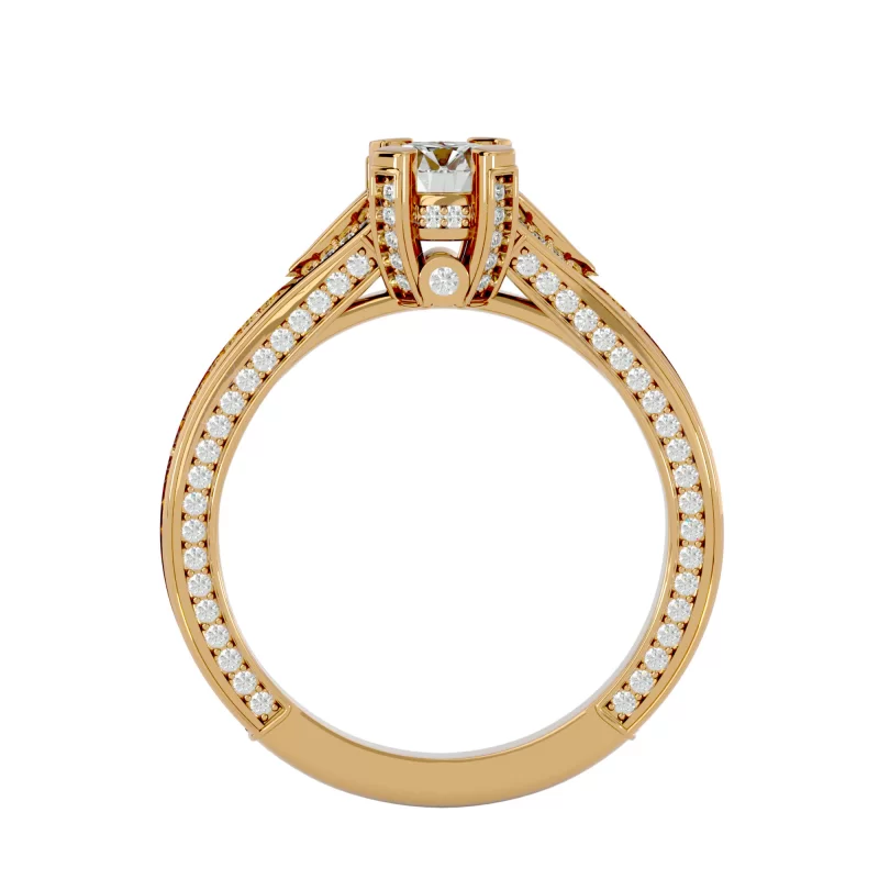 Inel de logodna Mesmerizing Split Shank Gold Aur 18k Pure Diamonds  - Anemona