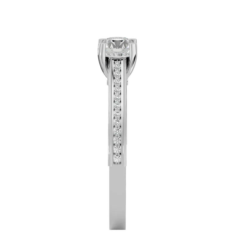 Inel de logodna Captivating Fancy Pave White Aur 18k Real Diamonds  - Margiana