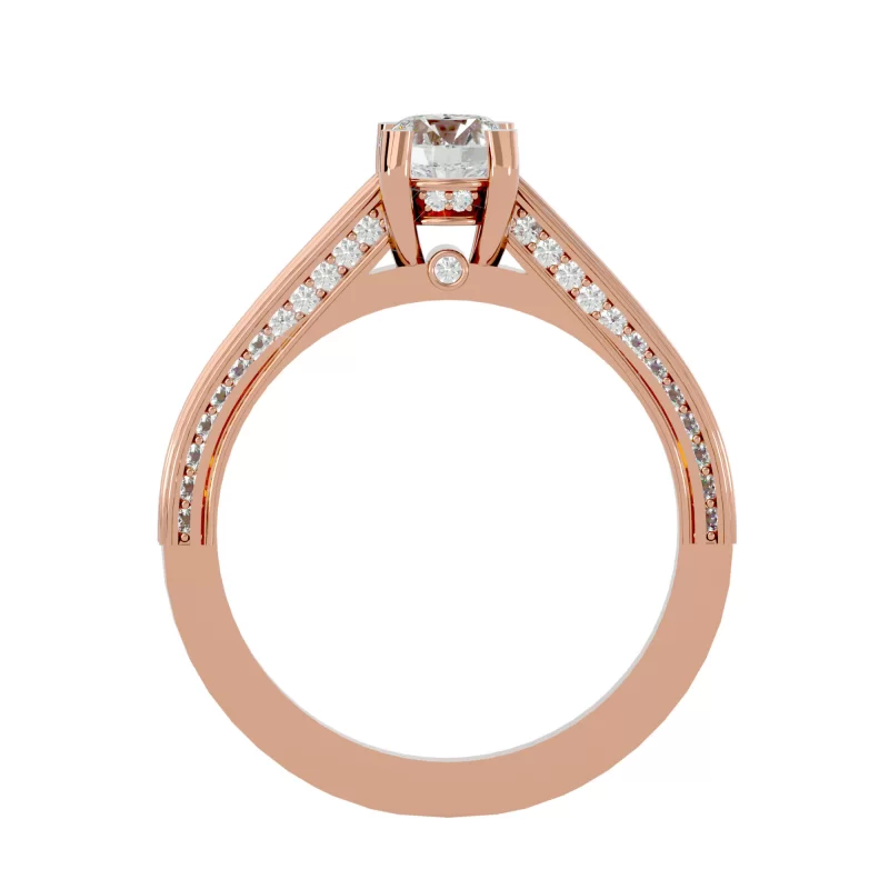 Inel de logodna Enchanting Fancy Pave Rose Aur 18k Diamante Naturale  - Margiana
