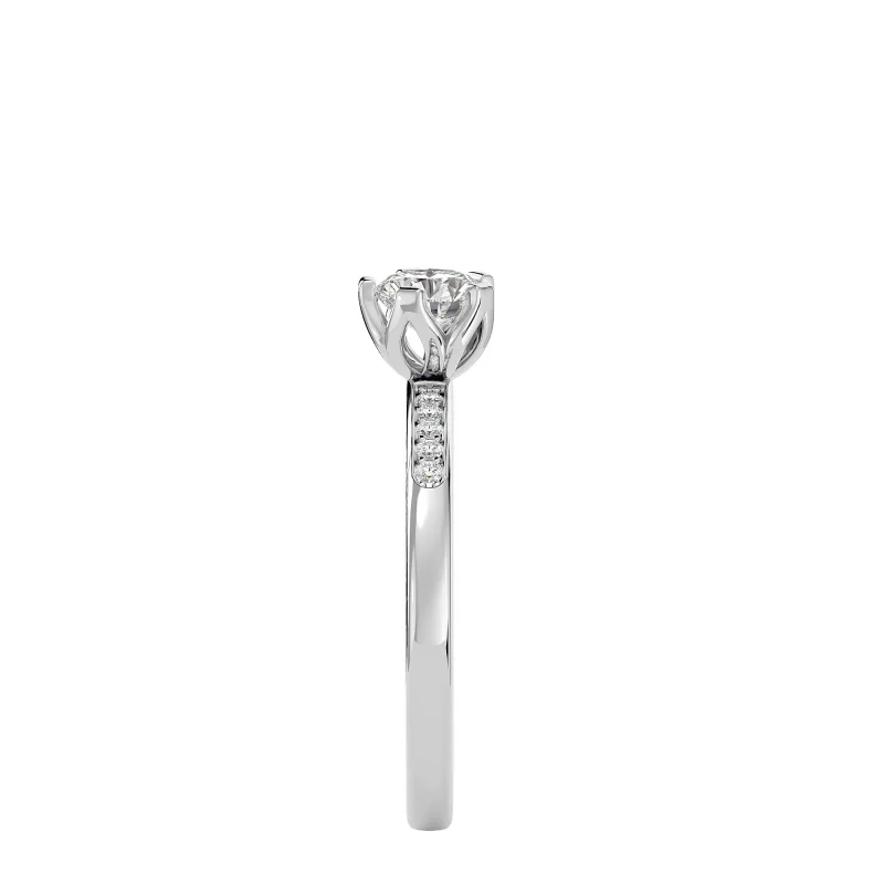 Inel de logodna Feeric Fancy Pave Aur Alb 18k Diamante Naturale  - Natalie