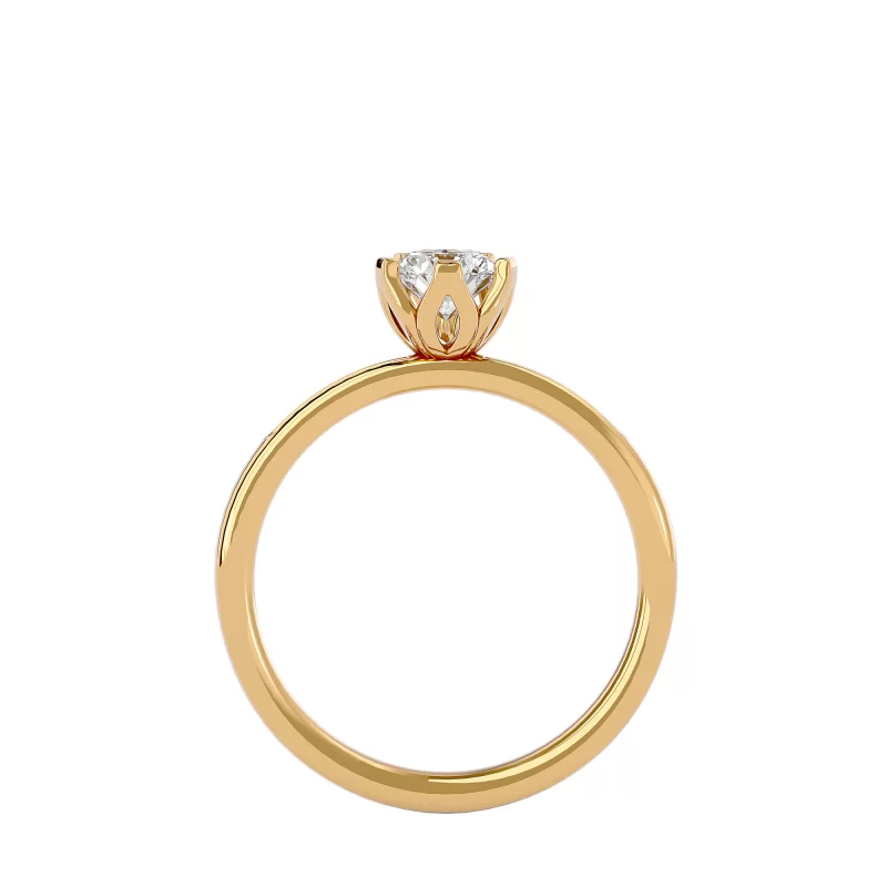 Inel de logodna Incantator Fancy Pave Aur Galben 18k Diamante Naturale  - Natalie