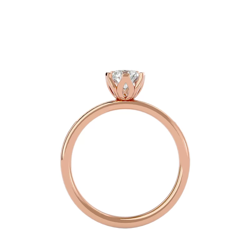 Inel de logodna Seducator Fancy Pave Aur Roz 18k Diamante Naturale  - Natalie