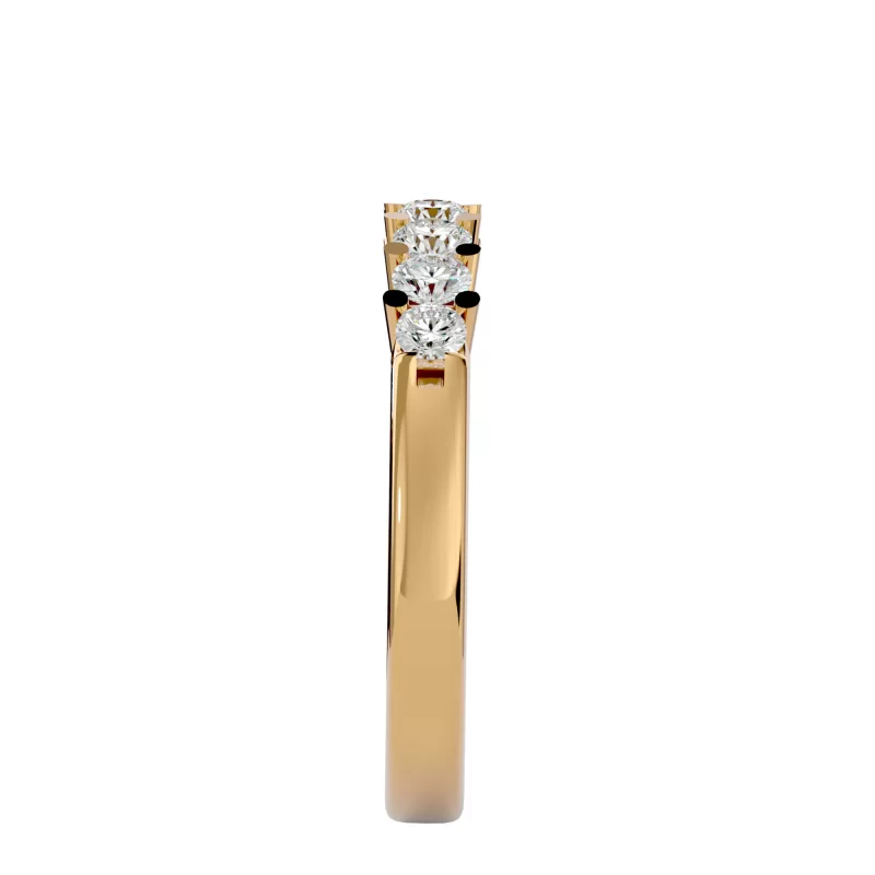 Inel Semi-Eternity Deluxe Briliant Aur 18k Real Diamonds - Carrie