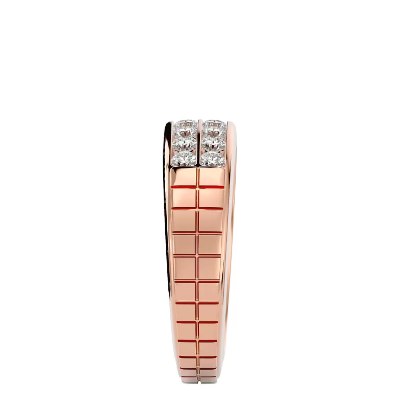 Verigheta Barbateasca Structured Aur 18k Natural Diamonds - New York