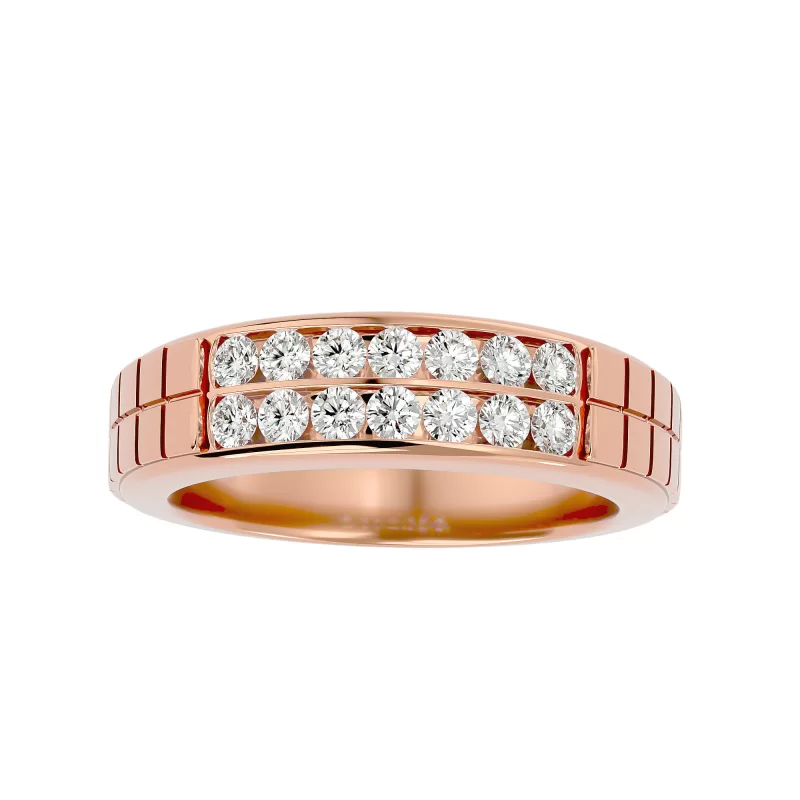 Verigheta Barbateasca Structured Aur 18k Natural Diamonds - New York