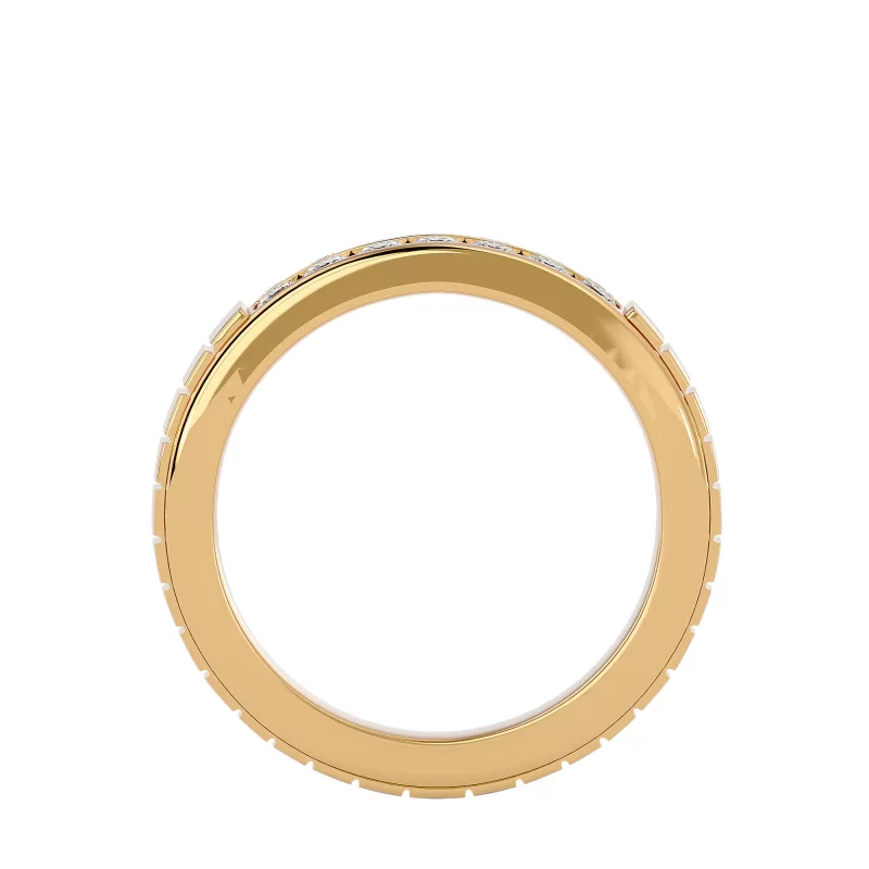 Verigheta Barbateasca Structured Aur 18k Natural Diamonds - New York