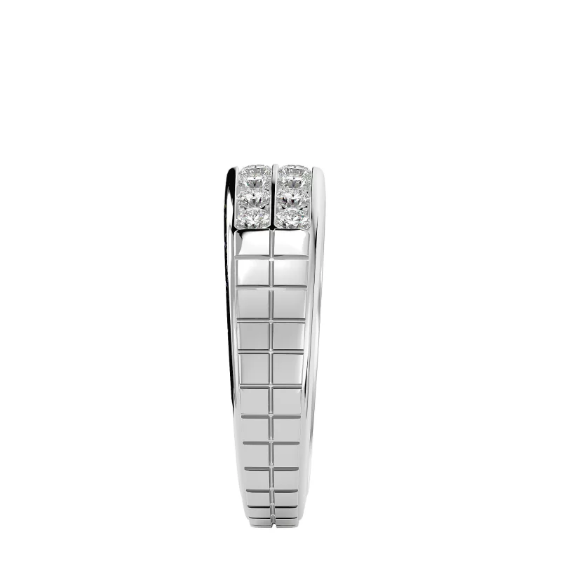 Verigheta Barbateasca Structured Aur 18k Natural Diamonds - New York