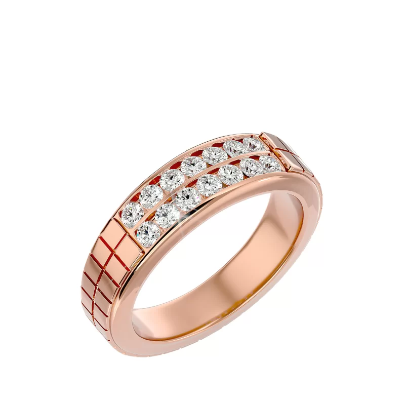 Verigheta Barbateasca Structured Aur 18k Natural Diamonds - New York
