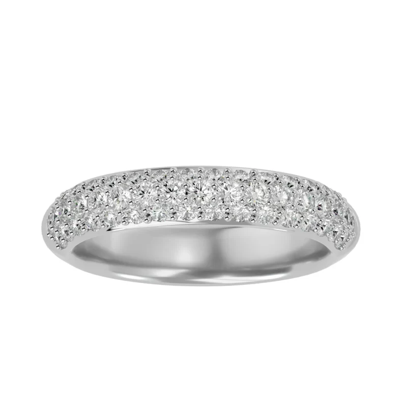 Inel Semi-Eternity Outstanding Briliant Aur 18k Real Diamonds - Amber