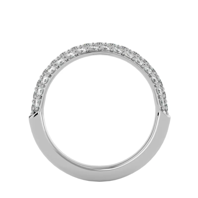 Inel Semi-Eternity Outstanding Briliant Aur 18k Real Diamonds - Amber