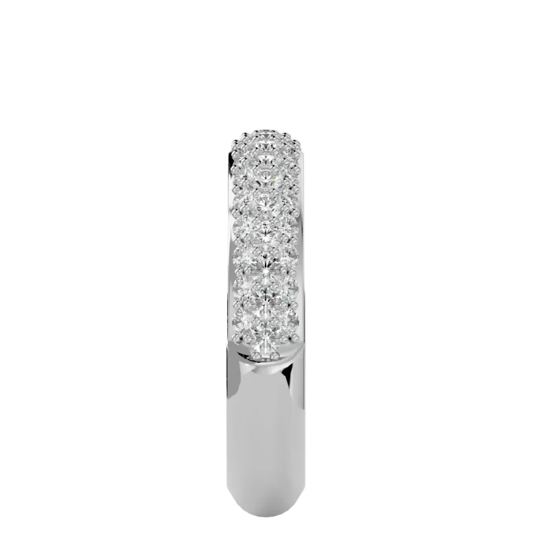 Inel Semi-Eternity Outstanding Briliant Aur 18k Real Diamonds - Amber